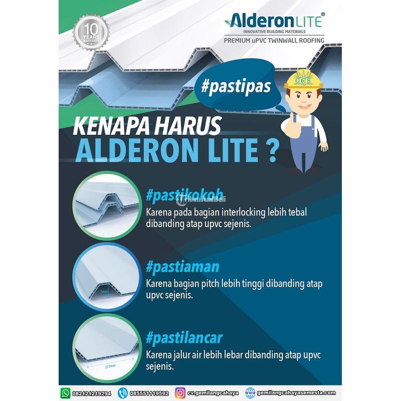 Alderon Lite 3 meter Atap UPVC Twin Wall - Sidoarjo Jawa Timur