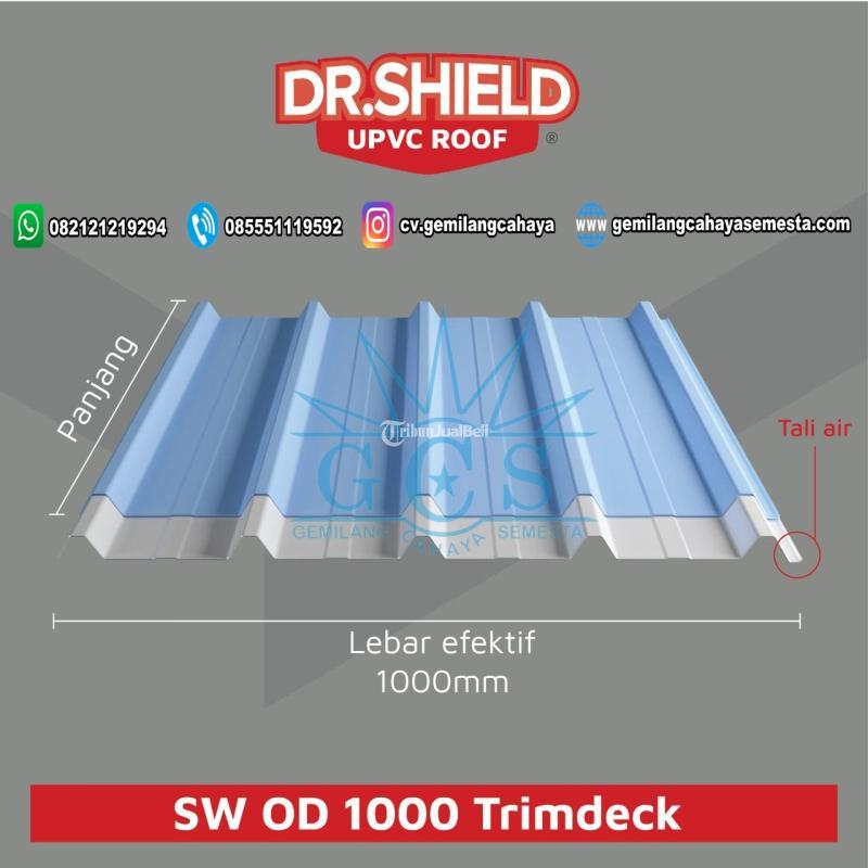 DR.Shield 0D 1000 TRIMDECK - 3 Meter Single Layer) Atap UPVC - Sidoarjo Jawa Timur