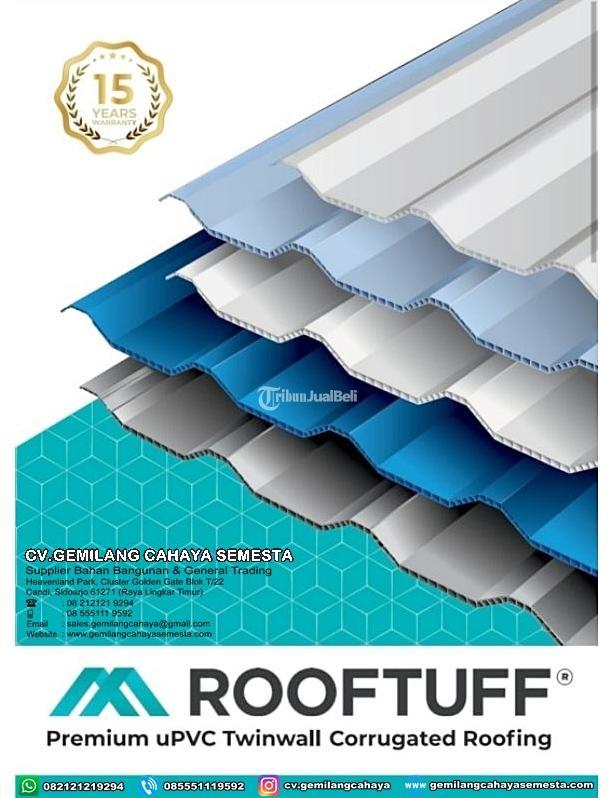 Atap UPVC Rooftuff 4 Meter NEW 5 Pilihan Warna - Sidoarjo Jawa Timur