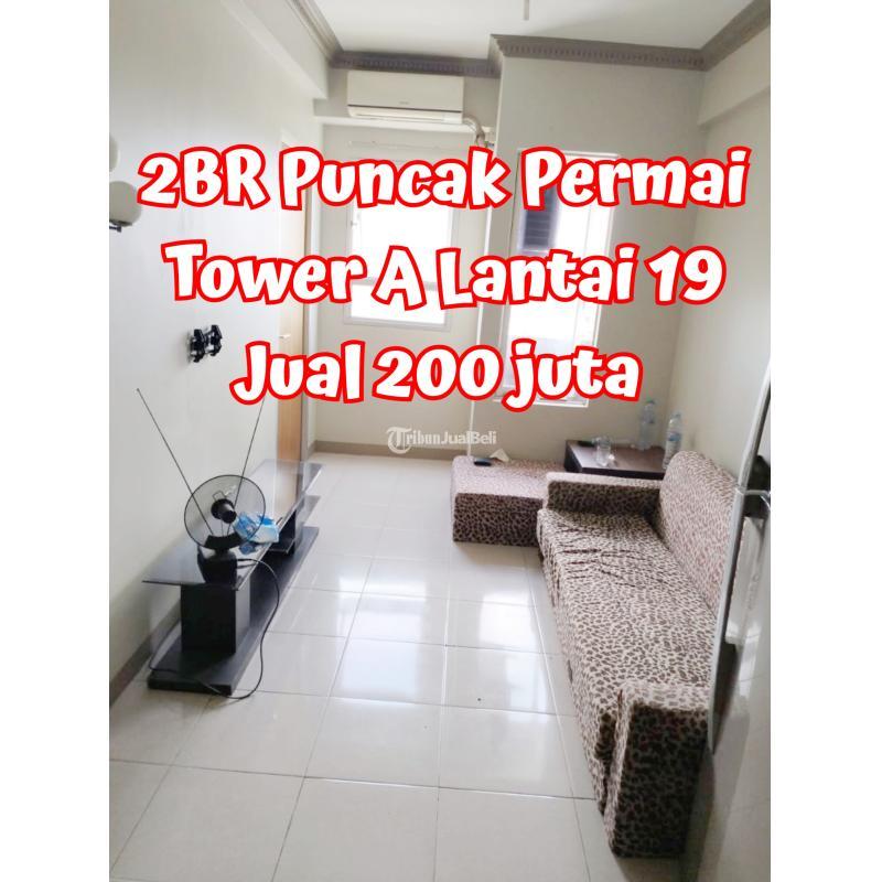 Dijual Murah Apartemen 2BR Furnished Puncak Permai di Surabaya Barat dekat Darmo Pasar Modern SCTV Citraland Kampus Unesa UWK Wiyung Mayjend - Surabaya Jawa Timur