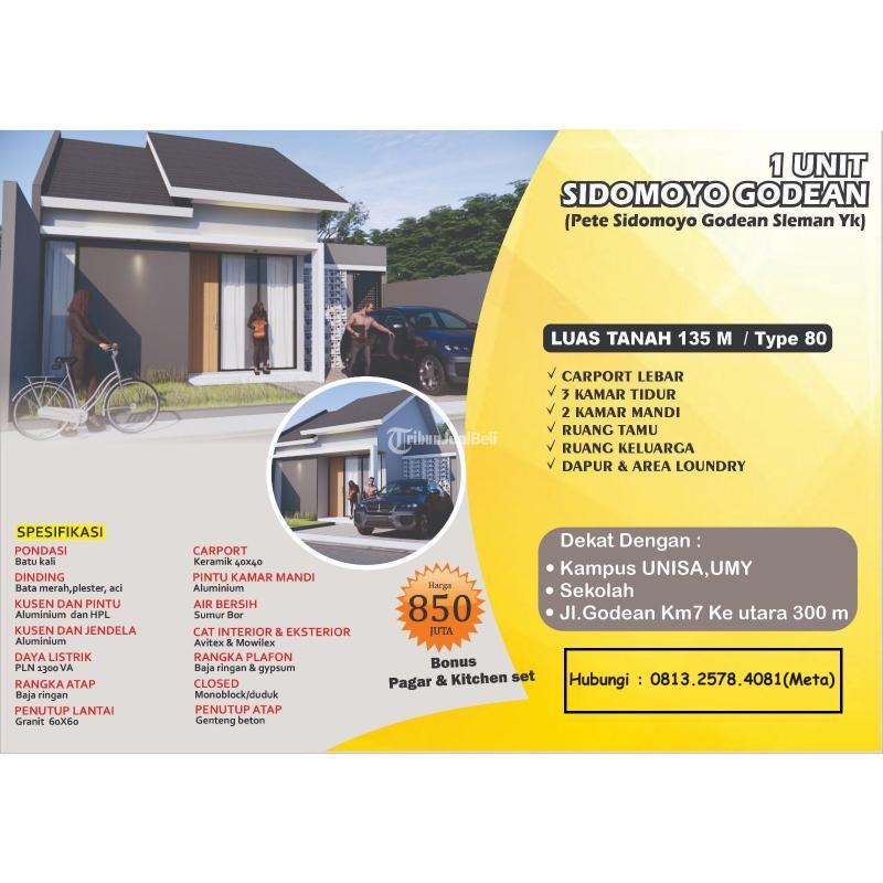 Rumah Modern Luas dekat Univeristas Aisyah Yogyakarta UNISA)