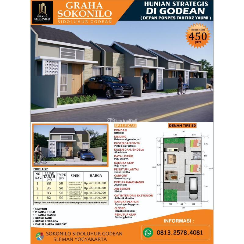 Rumah Murah Minimalis dekat Pasar Godean