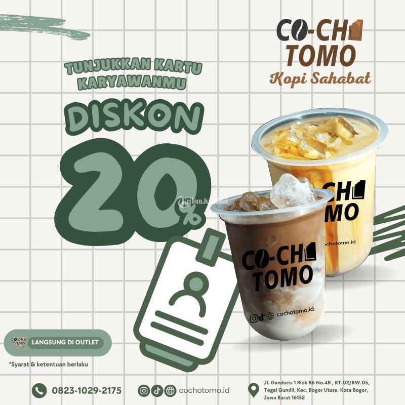 Promo minuman khusus karyawan