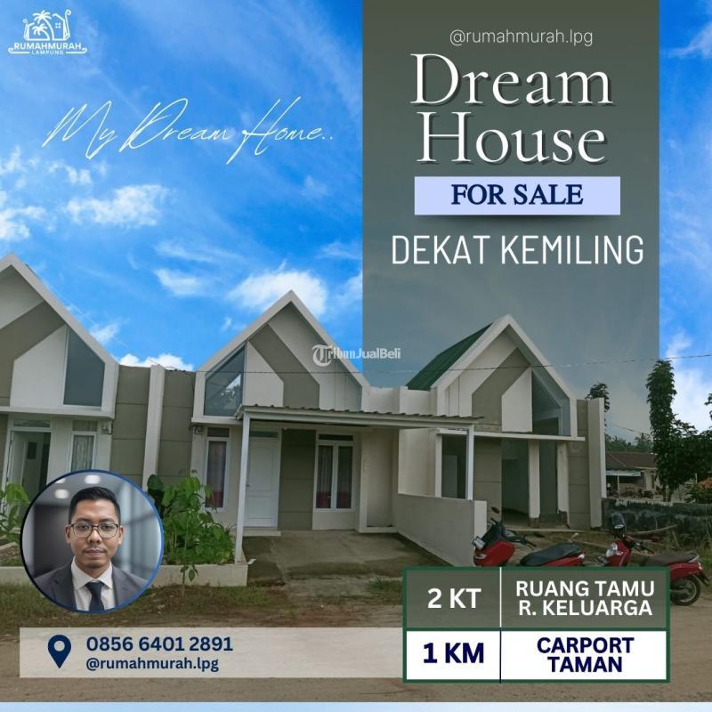 TANPA DP Hunian Dekat Kemiling Desain Minimalis Modern