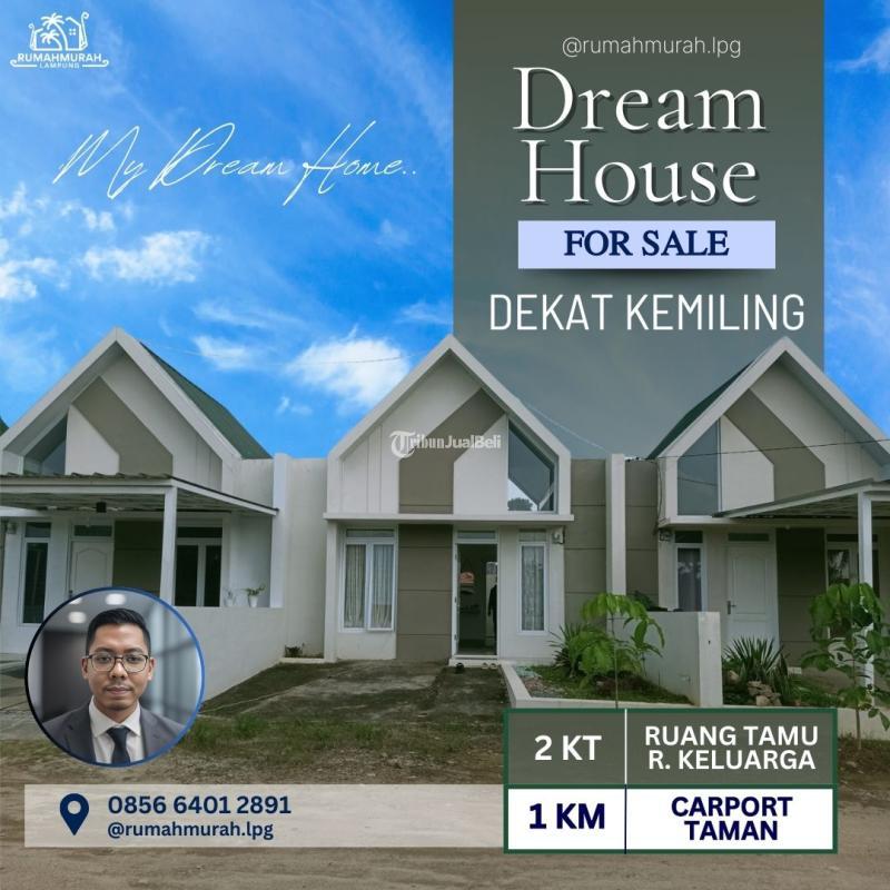 TANPA DP Hunian Dekat Kemiling Desain Minimalis Modern