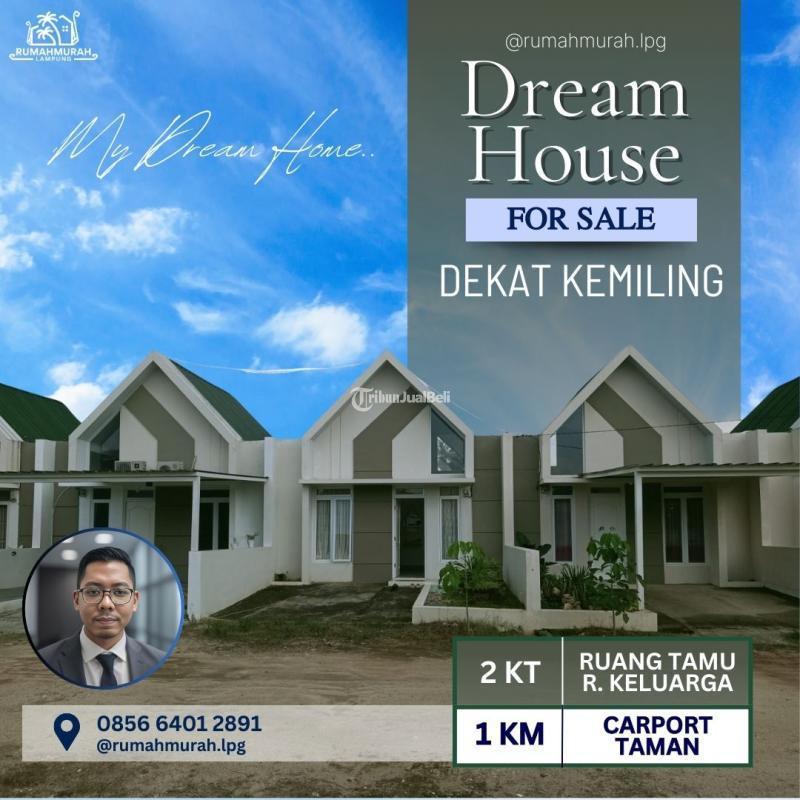 TANPA DP Hunian Dekat Kemiling Desain Minimalis Modern