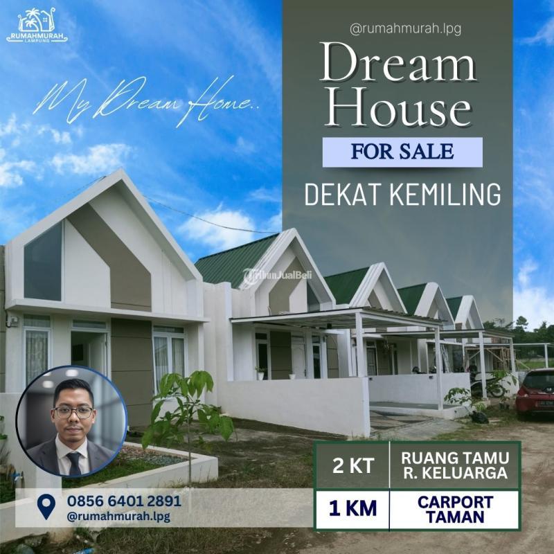 TANPA DP Hunian Dekat Kemiling Desain Minimalis Modern