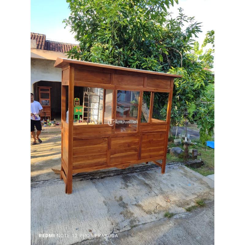 WA 0895 0334 3193 FREE ONGKIR LURPusat Gerobak Mie Ayam Bakso Kayu Jati Mahoni Custom Ciputat Tangerang Selatan