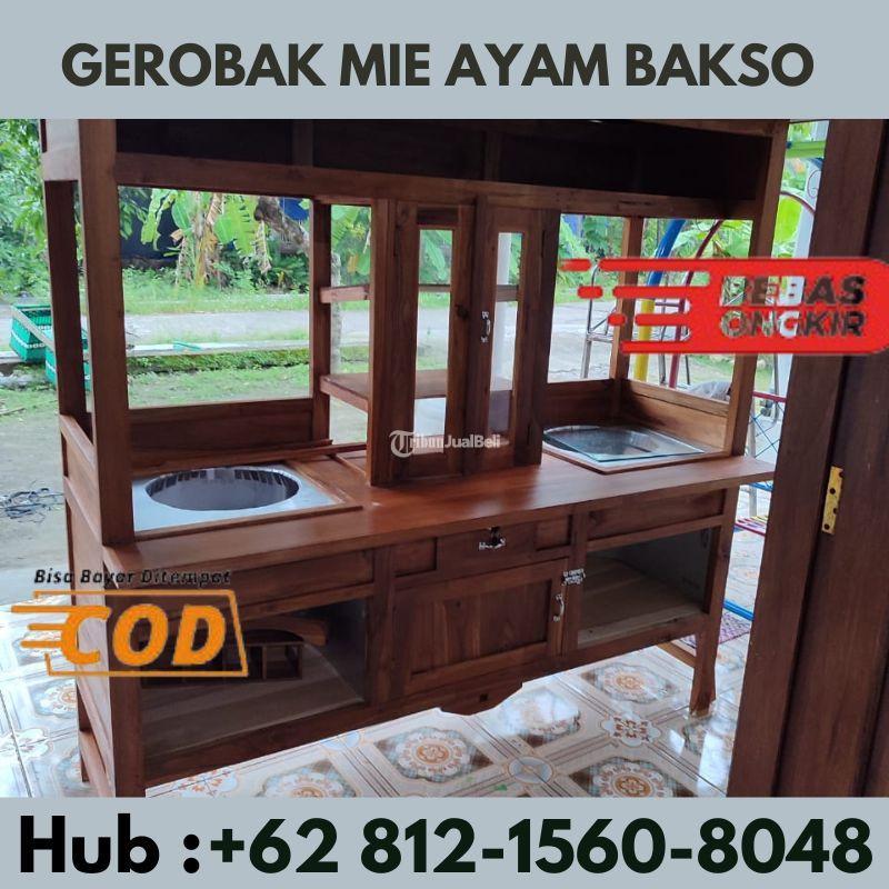 WA 0895 0334 3193 FREE ONGKIR LURPusat Gerobak Mie Ayam Bakso Kayu Jati Mahoni Custom Ciputat Tangerang Selatan