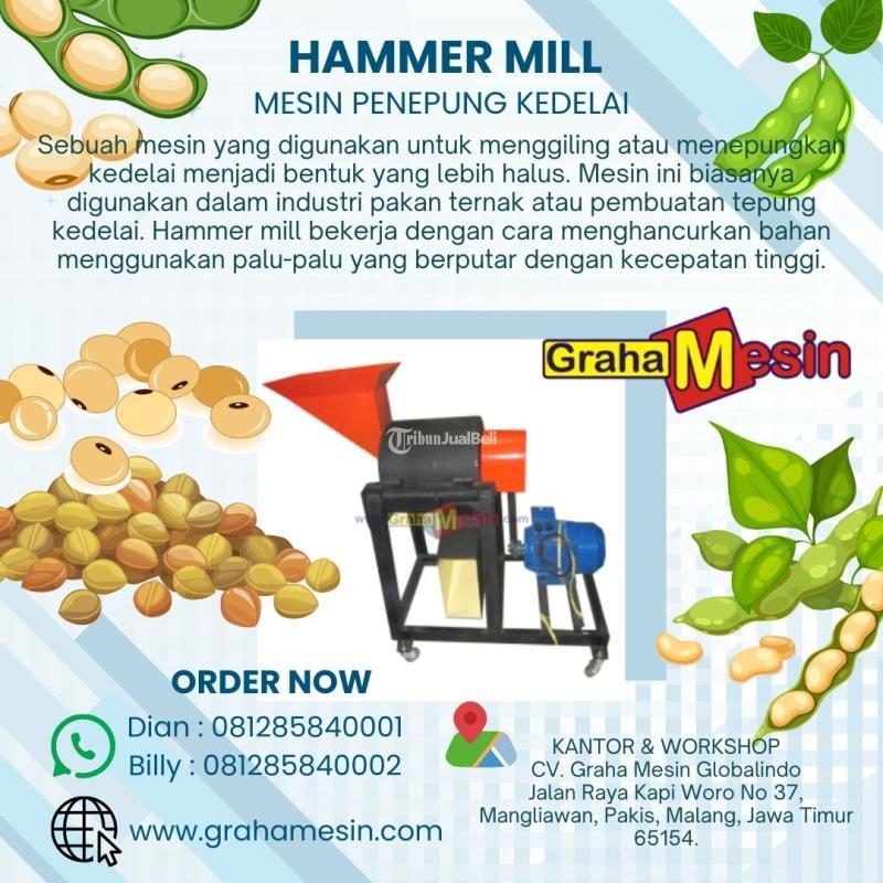 TERBAIK Hammer Mill Mesin Penepung Kedelai Graha Mesin