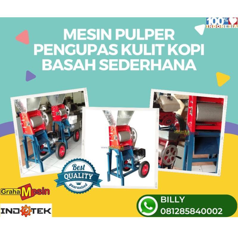 MESIN PULPER PENGUPAS KULIT KOPI BASAH SEDERHANA MALANG