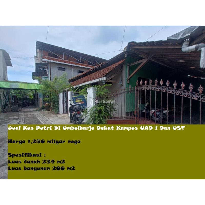 Dijual Kos Putri Di Umbulharjo Dekat Kampus UAD 1 Dan UST - Yogyakarta