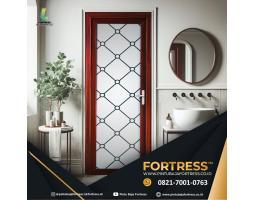 UNGGUL WA 0821 7001 0763 FORTRESS Pintu Aluminium Warna Coklat Estetik di Blita