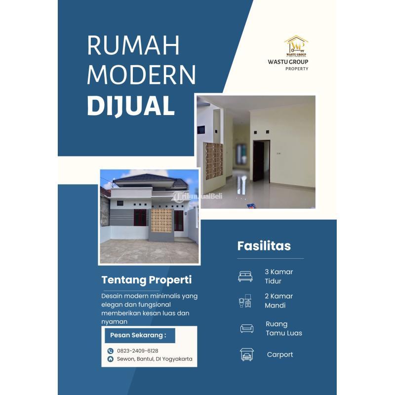 Dijual Rumah Modern Harga Terjangkau Siap Huni - Bantul Yogyakarta