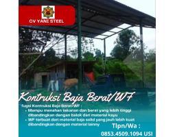 Pengerjaan Pembuatan Kontruksi Baja Berat WF Lap Olahraga Gudang DLL