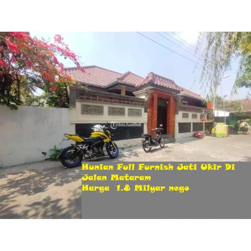 Hunian Full Furnish Jati Ukir Di Jalan Mataram