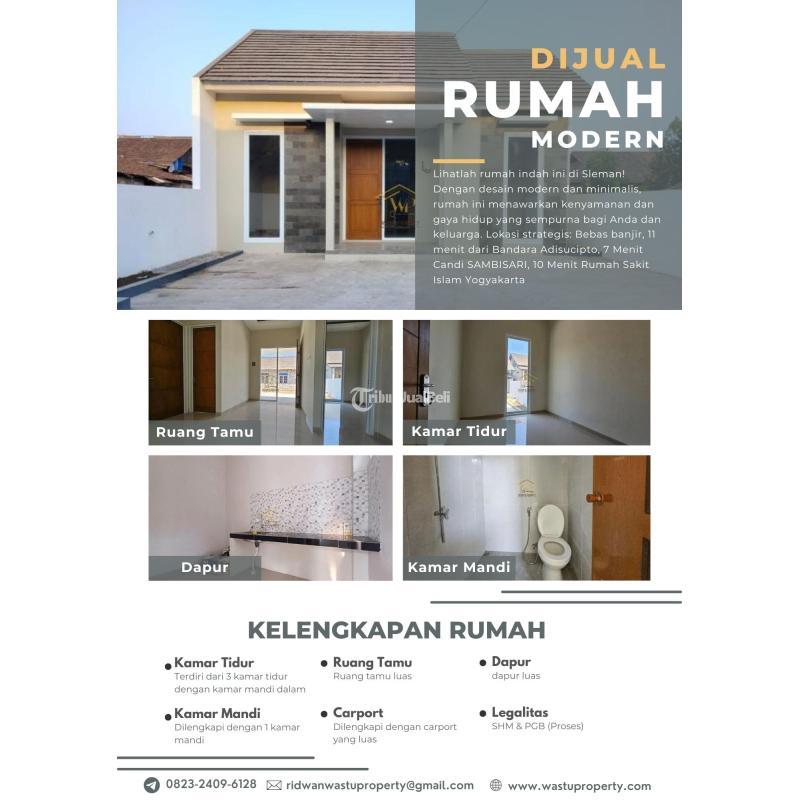 DIJUAL RUMAH MODERN DEKAT CANDI SAMBISARI SLEMAN, HARGA TERJANGKAU