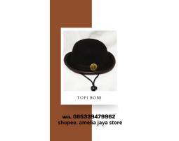 TERMURAH TELP! 085339479962, AGEN topi boni pramuka putri sd Gianyar, DISTRIBUTOR topi polisi hitam Jembrana, topi baret hitam Karangasem