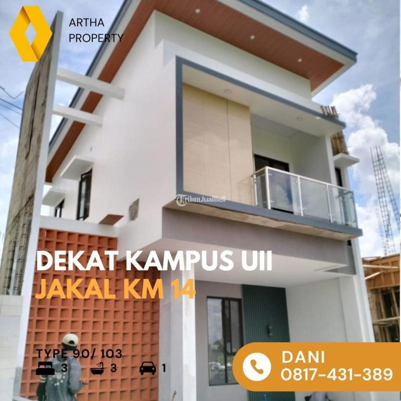 Dijual Rumah LB90 LT103 3KT 3KM Lokasi Strategis 2 Lantai - Sleman Yogyakarta