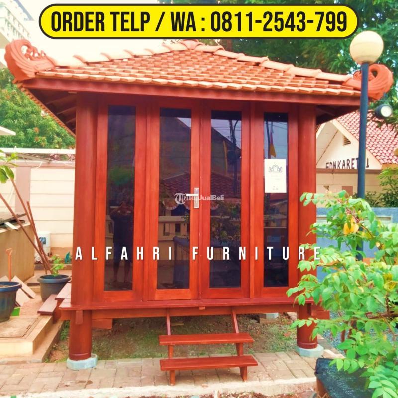 Gazebo Gardens 3x3 Mushola Minimalis Kayu Kelapa