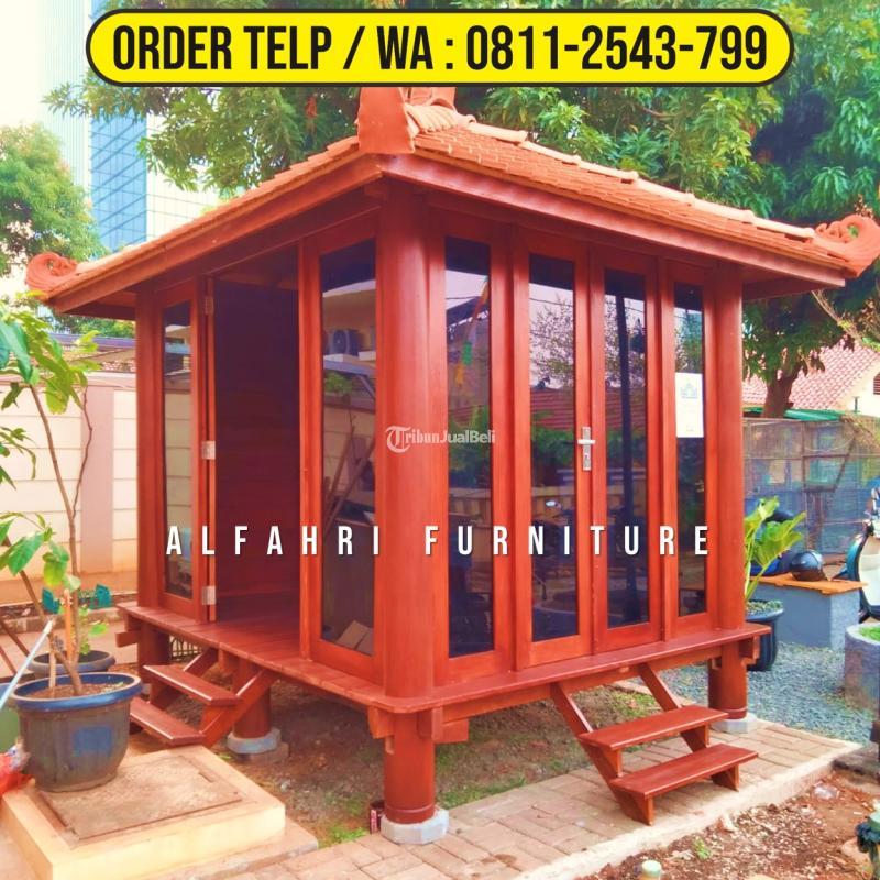 Gazebo Gardens 3x3 Mushola Minimalis Kayu Kelapa