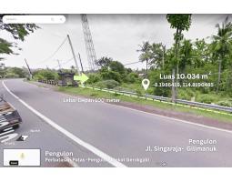 Tanah 1.000 m2 di Pinggir Jalan Singaraja-Gilimanuk Buleleng Bali Dekat Pantai Karang Rata, Pelabuhan Celukan Bawang, PLTU Celukan Bawang Bali