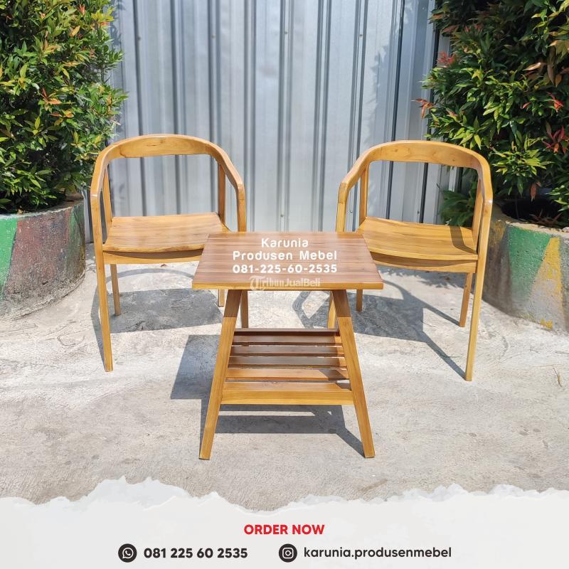 Produsen Meja Teras Minimalis, Pengrajin Meja Teras Kayu Jati, Meja Teras Bulat, Meja Teras Besi, Meja Kursi Teras Klaten