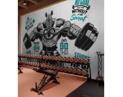 WALLPAPER CUSTOM UNTUK TEMPAT GYM MALANG