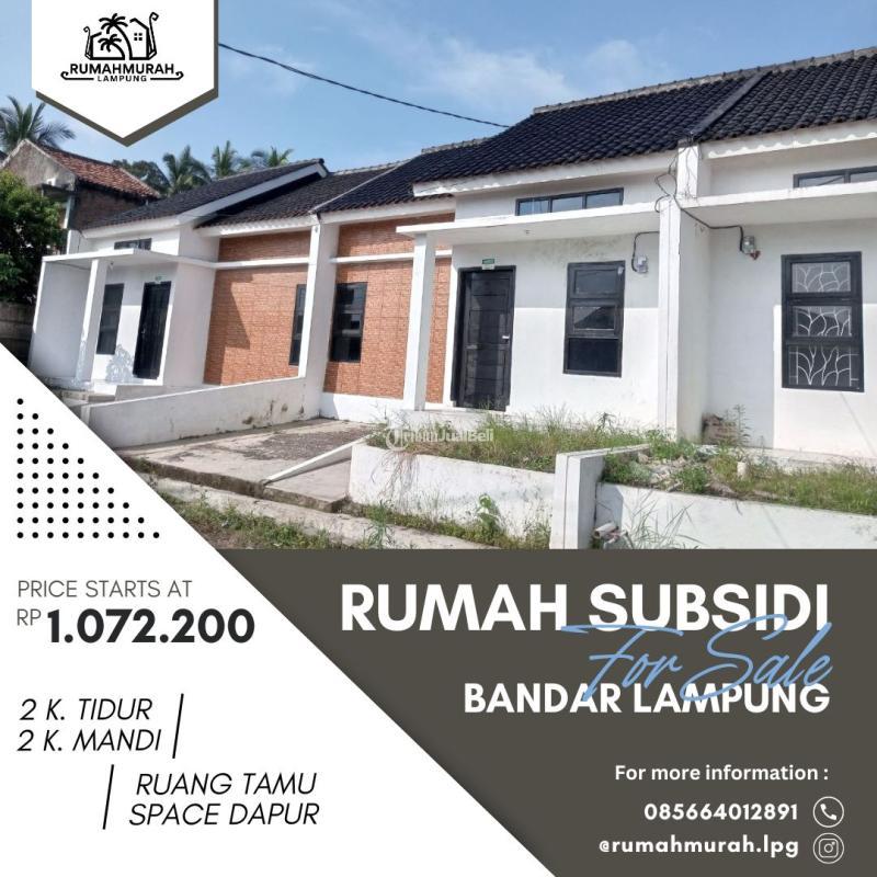 Dijual Cepat Rumah Murah Tipe 36 Baru DP Ringan Lokasi Tengah Kota - Bandar Lampung