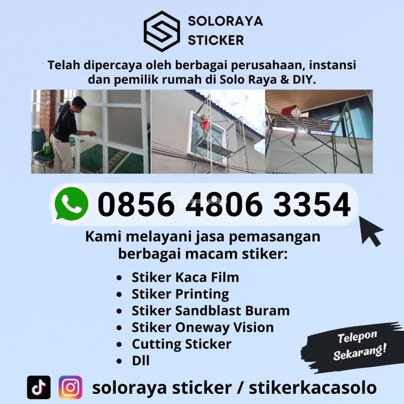 Jasa Pasang Stiker Kaca, Motor, Mobil, Dinding, Sanblast - Solo Jawa Tengah