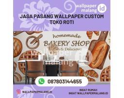 Jasa Pasang Wallpaper Custom Toko Roti - Malang Kota Jawa Timur