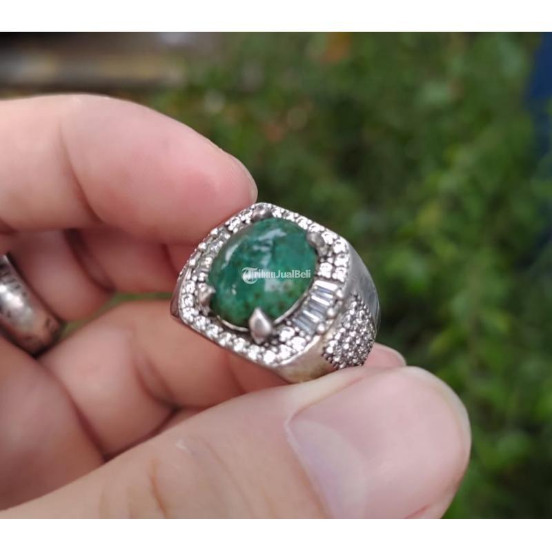 Batu Bacan Palamea BC100 Size Kantoran Ikatan Perak Mewah - Jakarta Pusat 