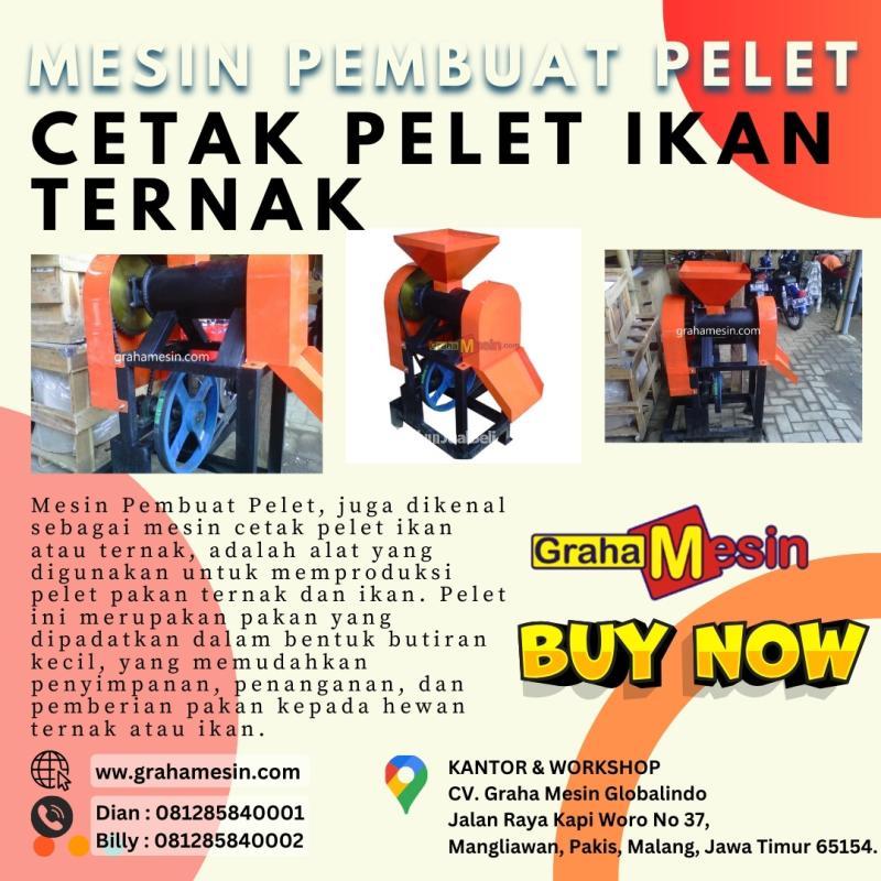  Mesin Pembuat Pelet  Cetak Pelet Ikan Ternak - Malang Jawa Timur 