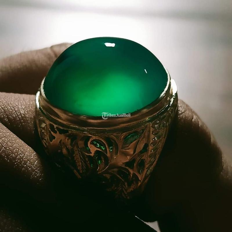 Batu Bacan Gulau Green HQ BC099 Giwang Metalic Melintir No Mangkok ...