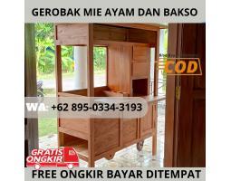 Perajin Gerobak Mie Ayam Bakso Kayu Jati Mahoni Free Oengkir Custom Carenang - Serang Banten