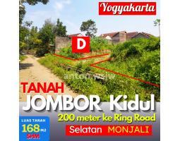 Tanah Kavling 168m2 SHM di Jombor Jogja dalam Ring Road Monjali - Sleman Yogyakarta