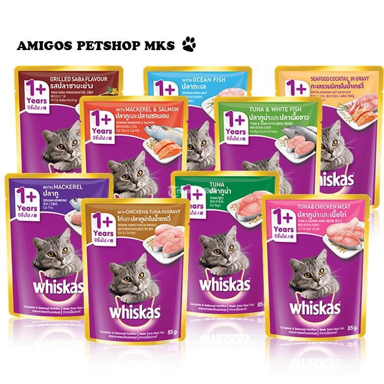 Whiskas Pouch Adult 80gr Amigos Petshop - Makassar Sulawesi Selatan