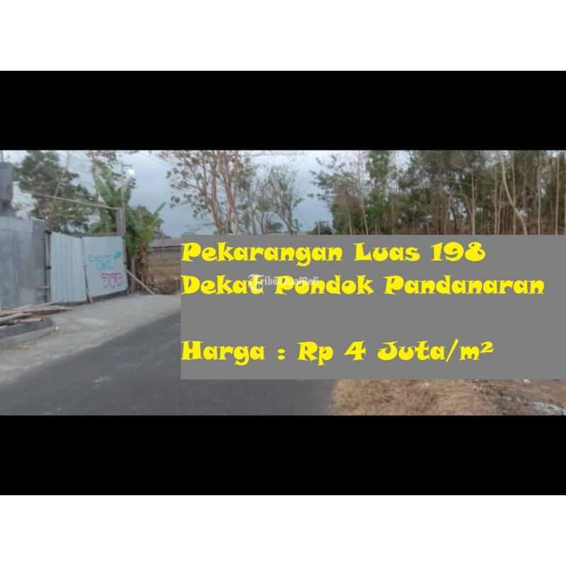 Dijual Tanah Pekarangan Luas 198 Dekat Pondok Pandanaran - Sleman Yogyakarta
