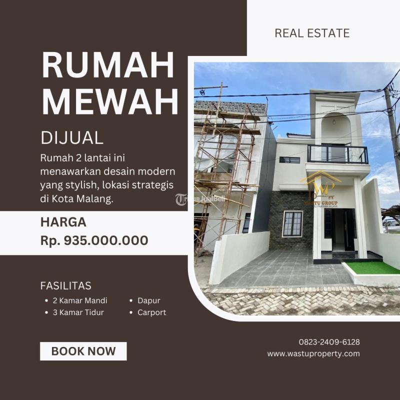 Dijual Rumah Siap Huni 2 Lantai LT72 LB120 3KT 2KM Harga Terjangkau - Malang Jawa Timur