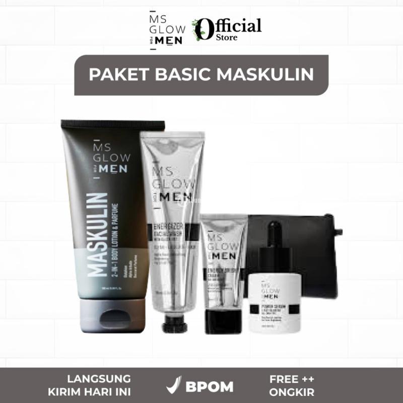 Ms Glow Men Paket Lengkap - Perawatan Wajah Pria 1 In 4 Pemutih Wajah Penghilang - Surabaya Jawa Timur