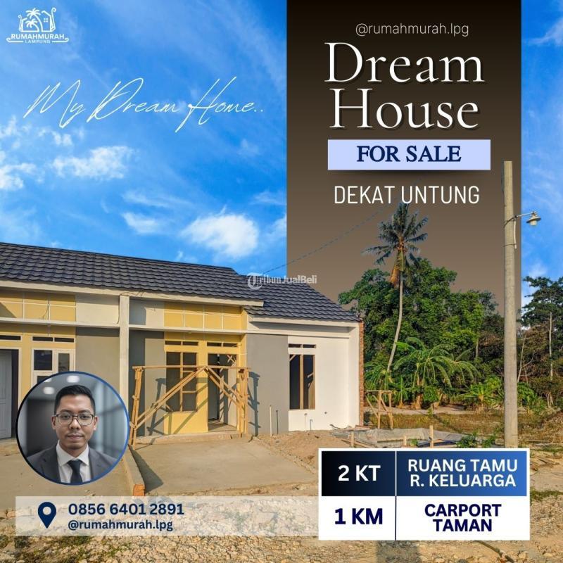 Jual Rumah Tipe 36 Luas 72m2 2KT 1KM Belakang Pasar Karang Anyar Dekat Untung Free Deposit - Bandar Lampung
