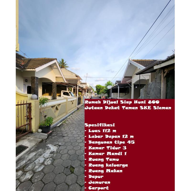 Jual Rumah Tipe 45 Baru Siap Huni 800 Jutaan Dekat Taman SKE - Sleman Jogja