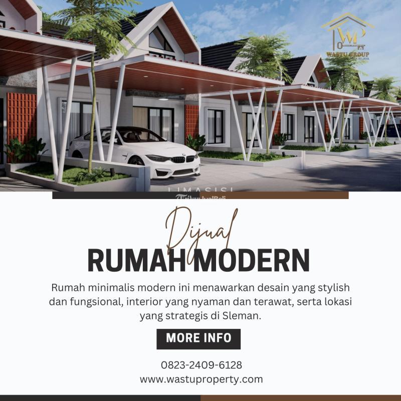 Dijual Rumah Minimalis LT95 LB57 2KT 1KM Di Sleman Dekat Rumah Sakit Puri Husada - Sleman Yogyakarta