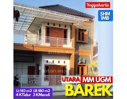 Rumah Baru Jogja 2 Lantai Siap Huni Utara MM UGM LT143m2 SHM - Sleman Yogyakarta