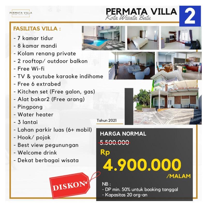 Disewakan Villa Murah Isi 8 Kaamr Cocok Untuk Rombongan - Jakarta Pusat