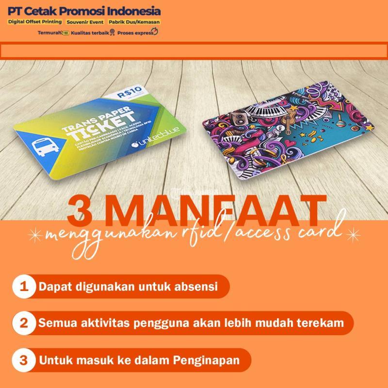 Cetak Akses Card Pintu Rfid Custom Percetakan Kartu Nama Karyawan Rfid - Surabaya Jawa Timur