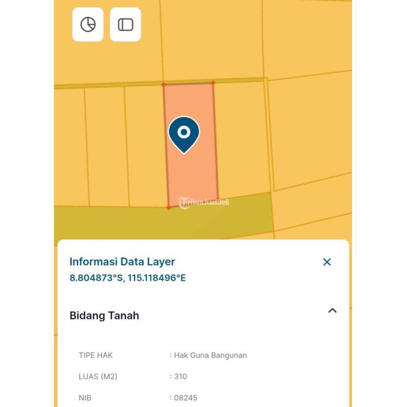 Jual Tanah Premium Luas 300 m2 dekat Pantai Bingin Pecatu - Badung Bali