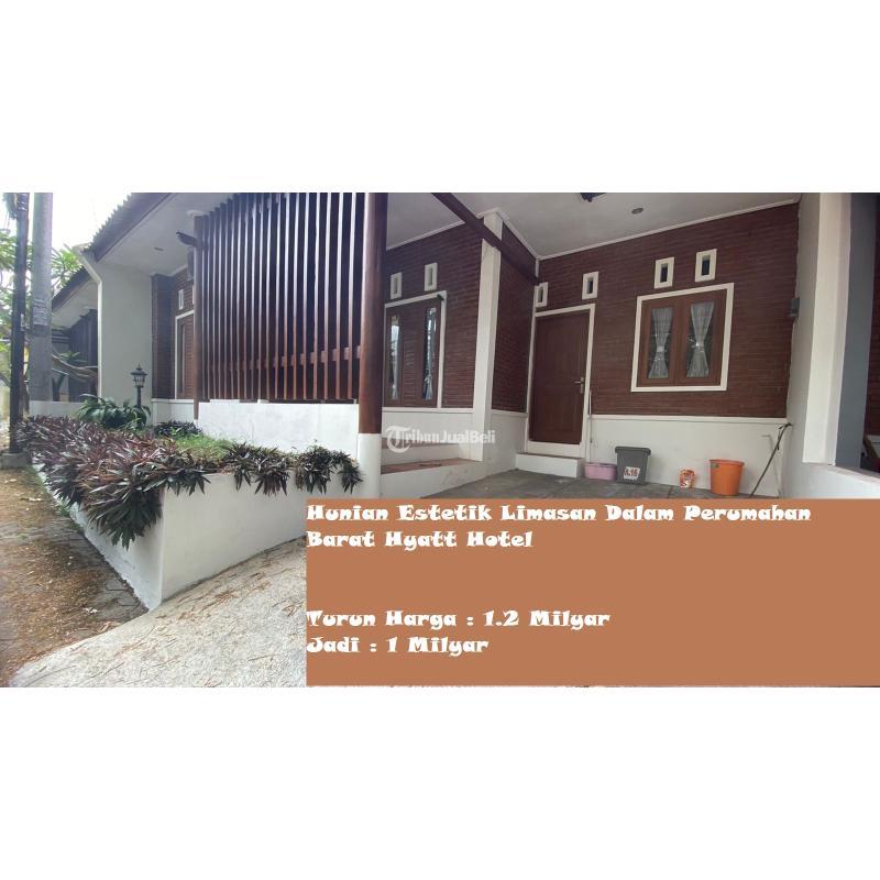 Jual Rumah Estetik Limasan Luas 128 m2 Dalam Perumahan Barat Hyatt Hotel - Sleman Jogja