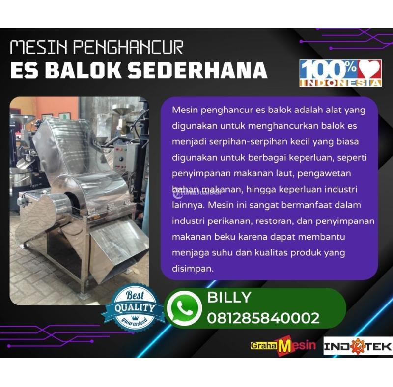 Mesin Penghancur Es Balok Sederhana - Malang Jawa Timur