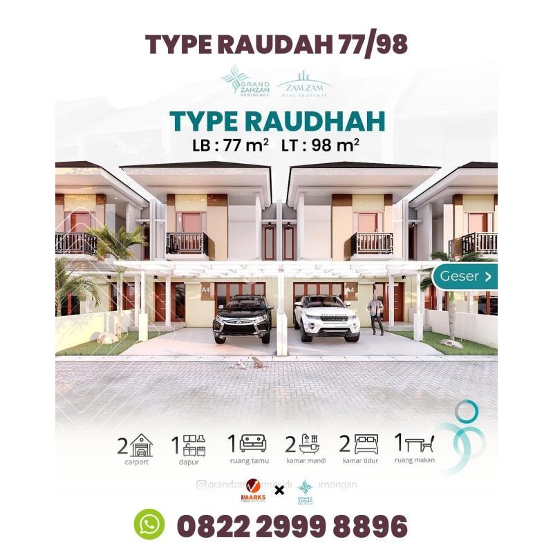 Jual Rumah Murah Lokasi Strategis Terbaik Grand Zam Zam Residence - Lamongan Jawa Timur